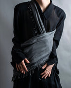 "GUCCI" GG pattern fringe detail scarf