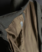 "HUGO BOSS" Houndstooth structured shoulder line tailored jacket