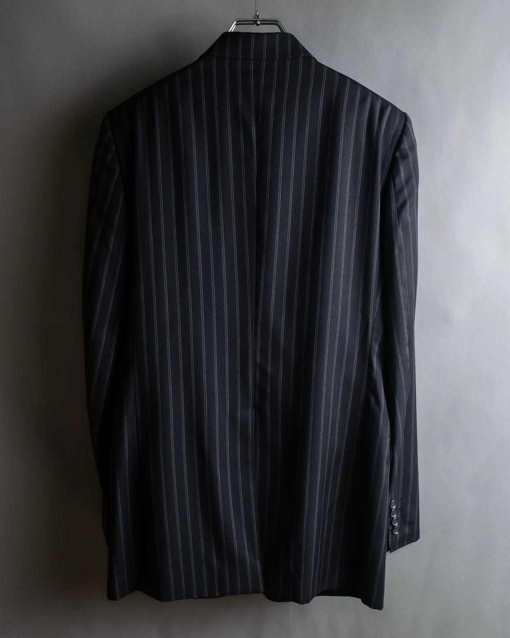"Dolce & Gabbana" Pinstripe vertical lines emphasized tailored jacket