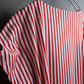 "Christian Dior" Stripe pattern front print tunic