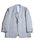 Carven/ Single Breasted 2B Herringbone Oversized Tailored Jacket Gray