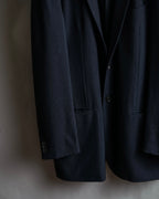 "GIORGIO ARMANI" Beautiful drape navy wool set up