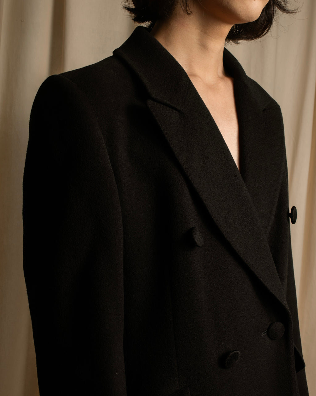 "Aquascutum" Elegantly tailored double-breasted long chester coat