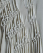 "JIL SANDER" Asymmetrical tuck gather detail long dress