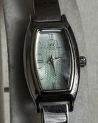 "BALENCIAGA" 2000’s bb logo tonneau bracelet watch