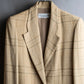 "Christian Dior" Glen check pattern beautiful shape tailored jacket