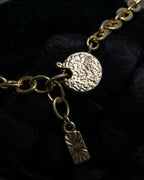 "YVES SAINT LAURENT" Crystal-embellished gold necklace