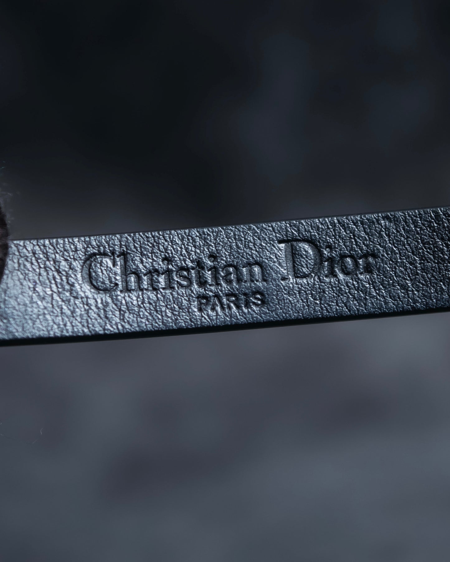 "Christian Dior" Mystical motif leather bracelet