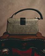 "Salvatore Ferragamo" Crocodile embossed Gancini shoulder bag