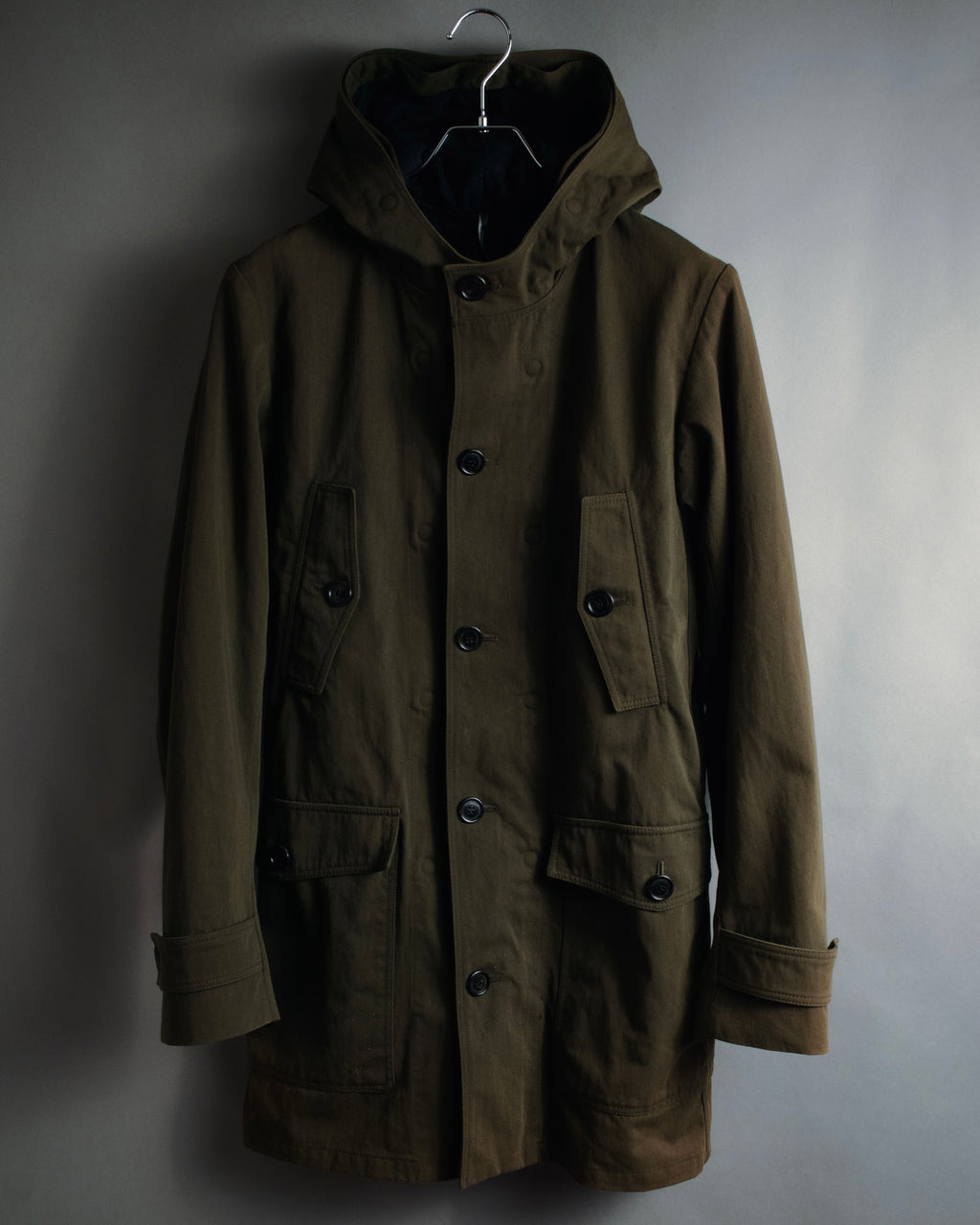 "Dior" 22AW Kim Jones design military detail hooded coat