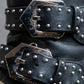 "GIVENCHY" Belt and stud design leather boots