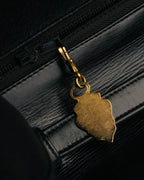 “GUCCI” 80’s-90’s Rope clasp leather shoulder bag