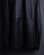 "Weekend Max Mara" Minimalist design center zip-up leather jacket