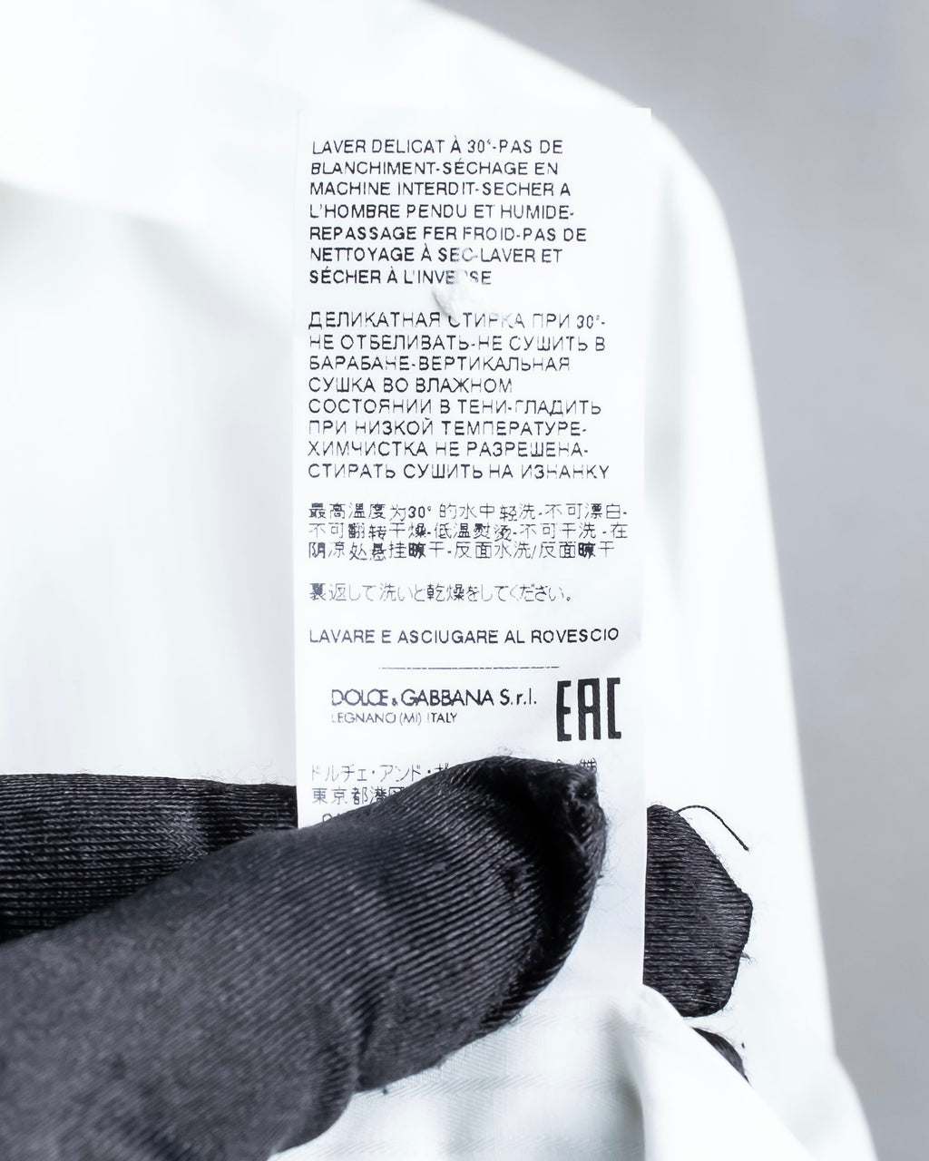 "DOLCE &amp; GABBANA" Shadow stripe pattern oversized shirt