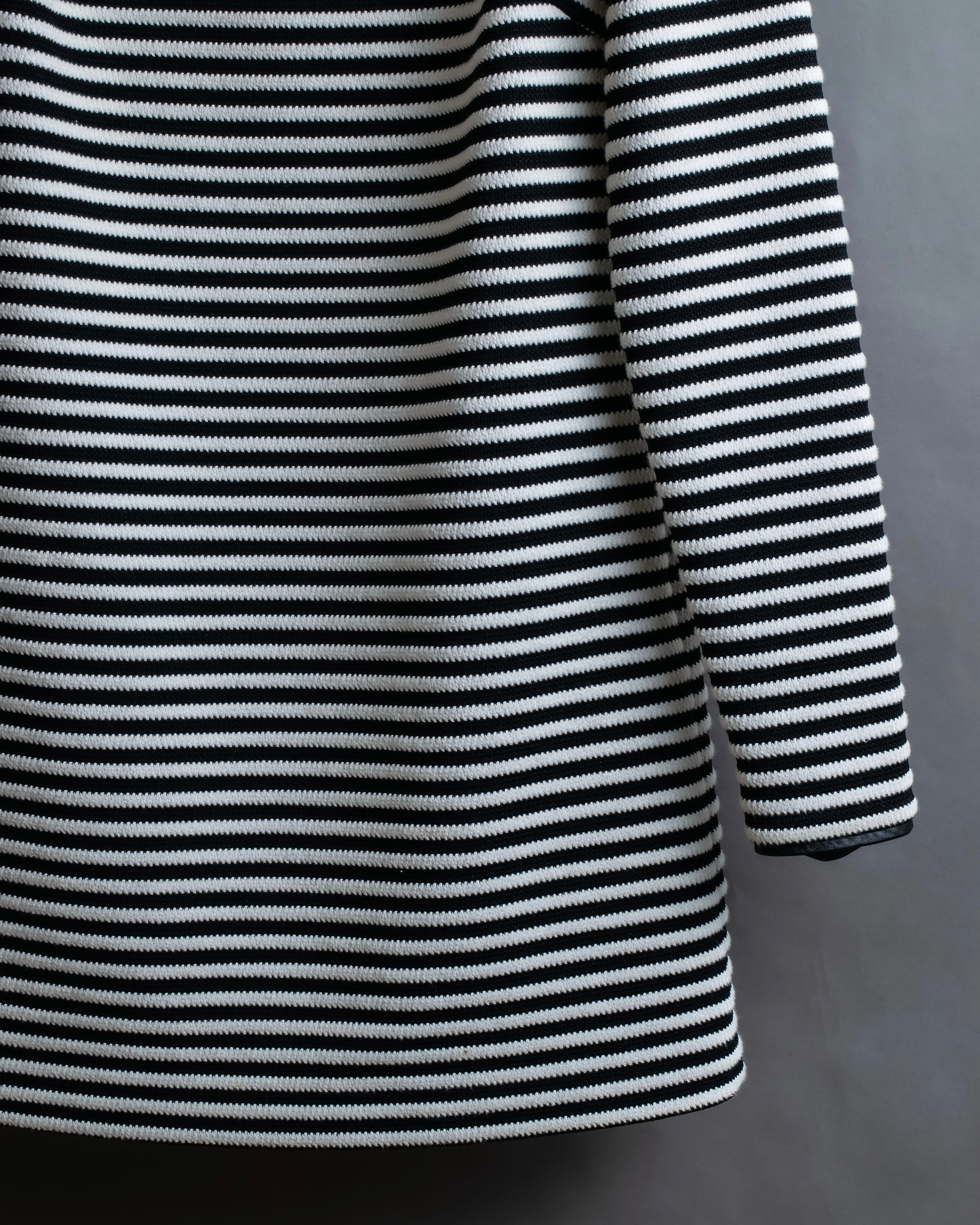 "T by Alexander Wang" Uniform striped ribbed knit pullover