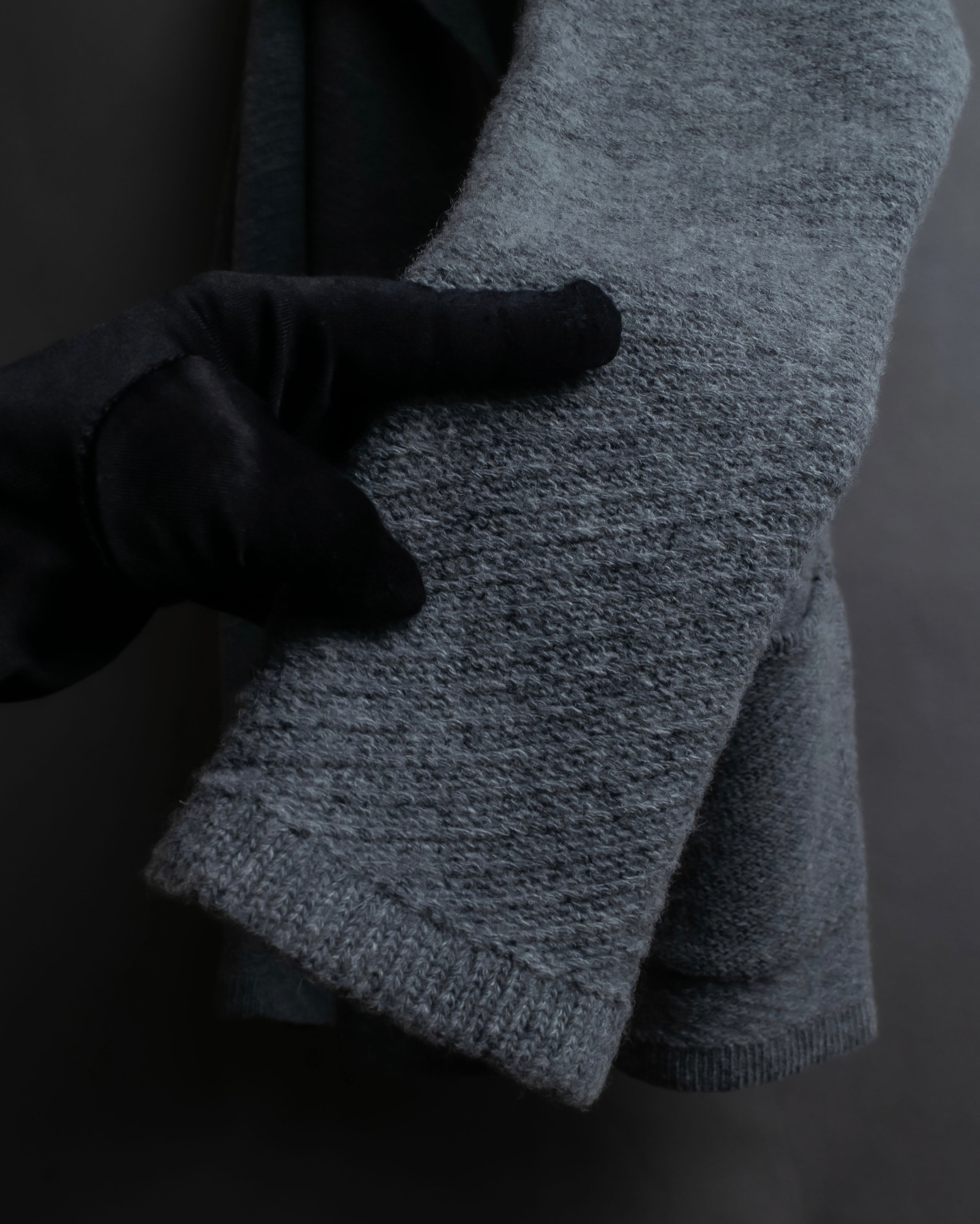 "OUR LEGACY" Patch pocket design lambswool knit jacket