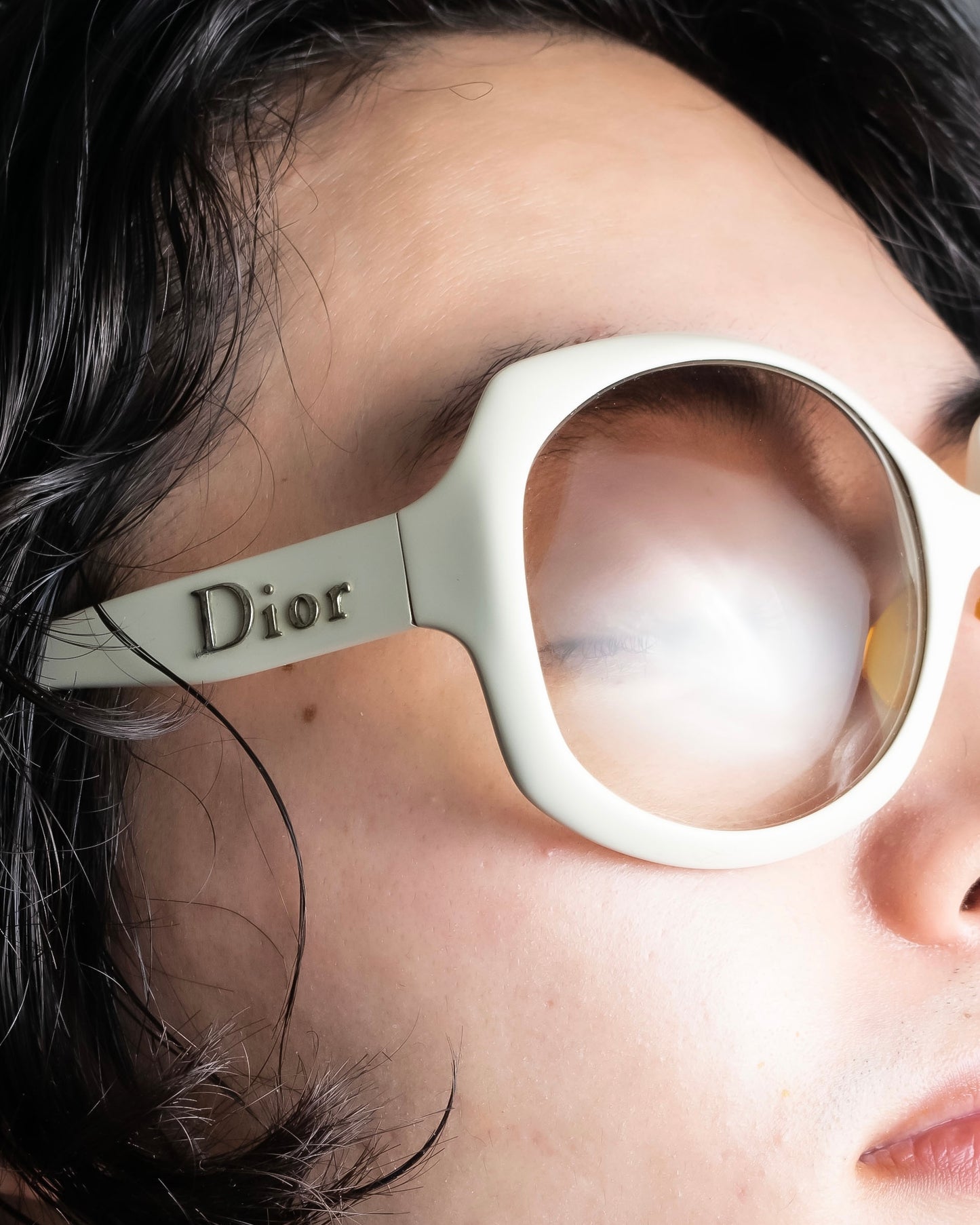 "DIOR" Butterfly frame ivory color sunglasses