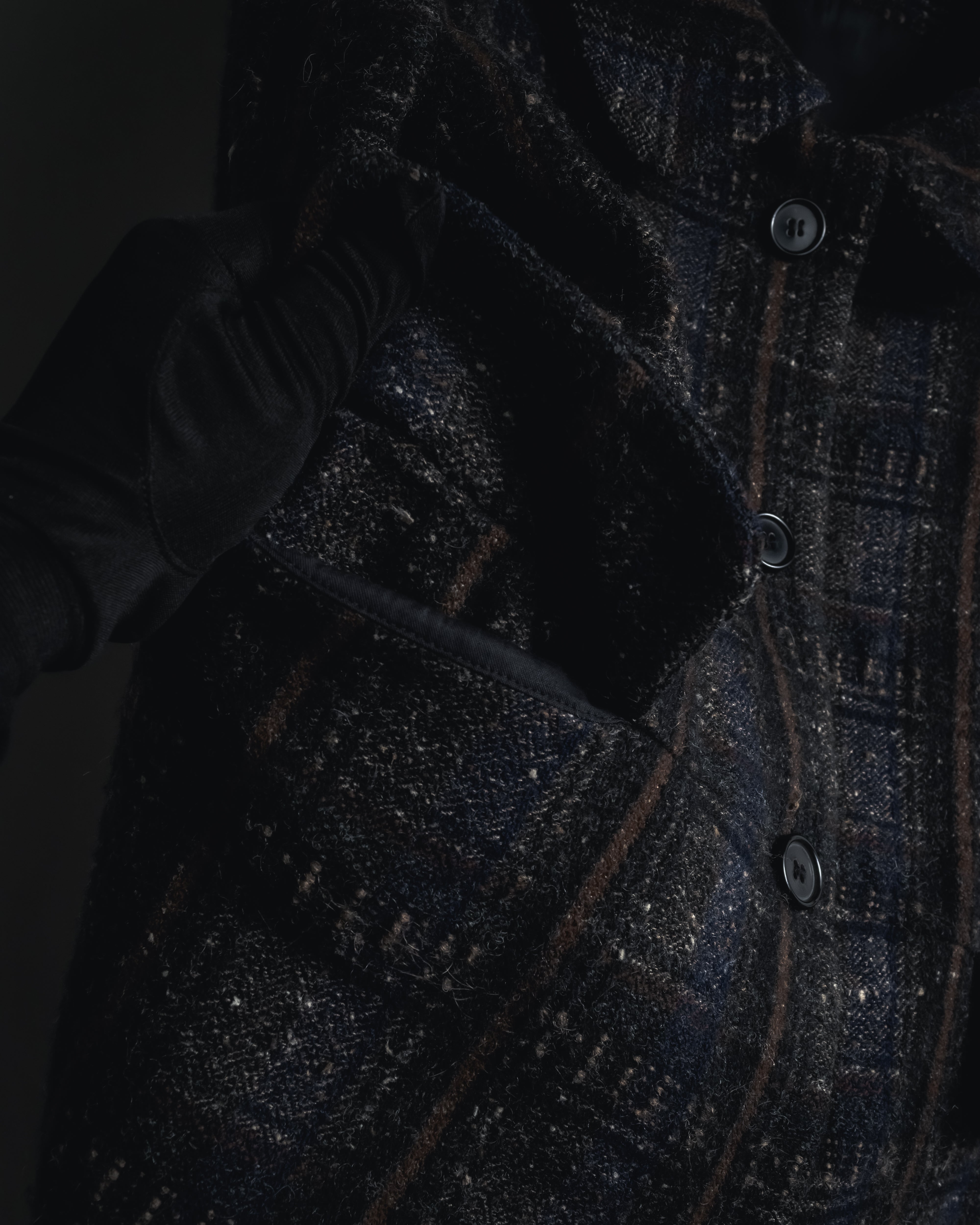 MARNI Black Cashmere Blend Wool﻿ Coat ウールとカシミア コート、シアリングカラー | Marni