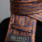 "GUCCI" Horsebit & GG pattern silk neck tie