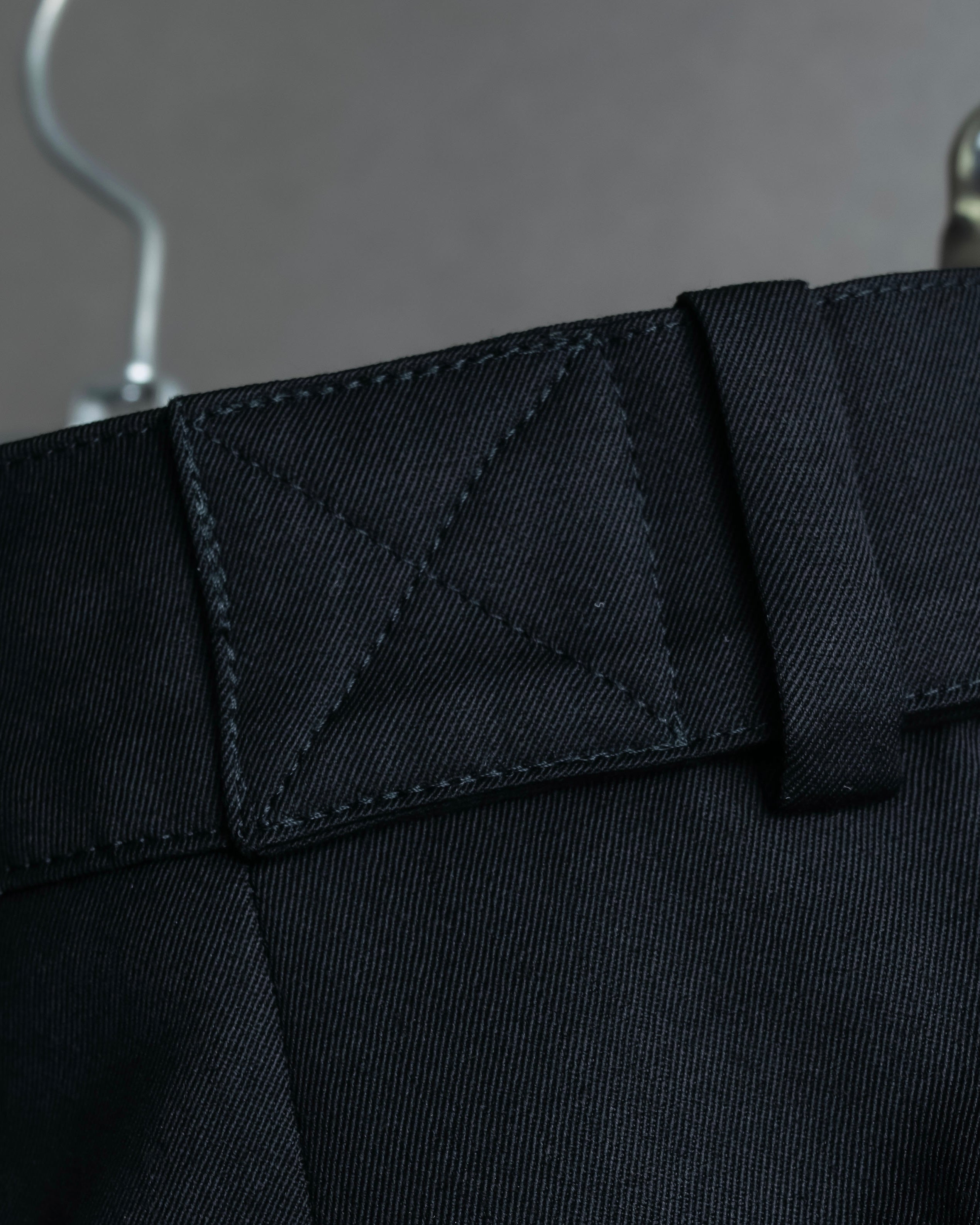 "Chloe" Oversized wool matte black set up