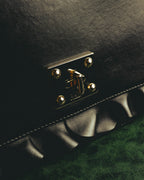 "RED VALENTINO" 2010's Ruffled leather shoulder bag