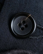 "COMME des GARCONS" 99SS sheer drape docking detail tailored jacket