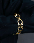 Salvatore Ferragamo Big Gancini gold chain bracelet