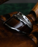 "HERMES" Maron Equus series silver ring