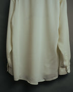 -MOOD Vintage Collections-
90’s Fine ridge ivory drape shirt