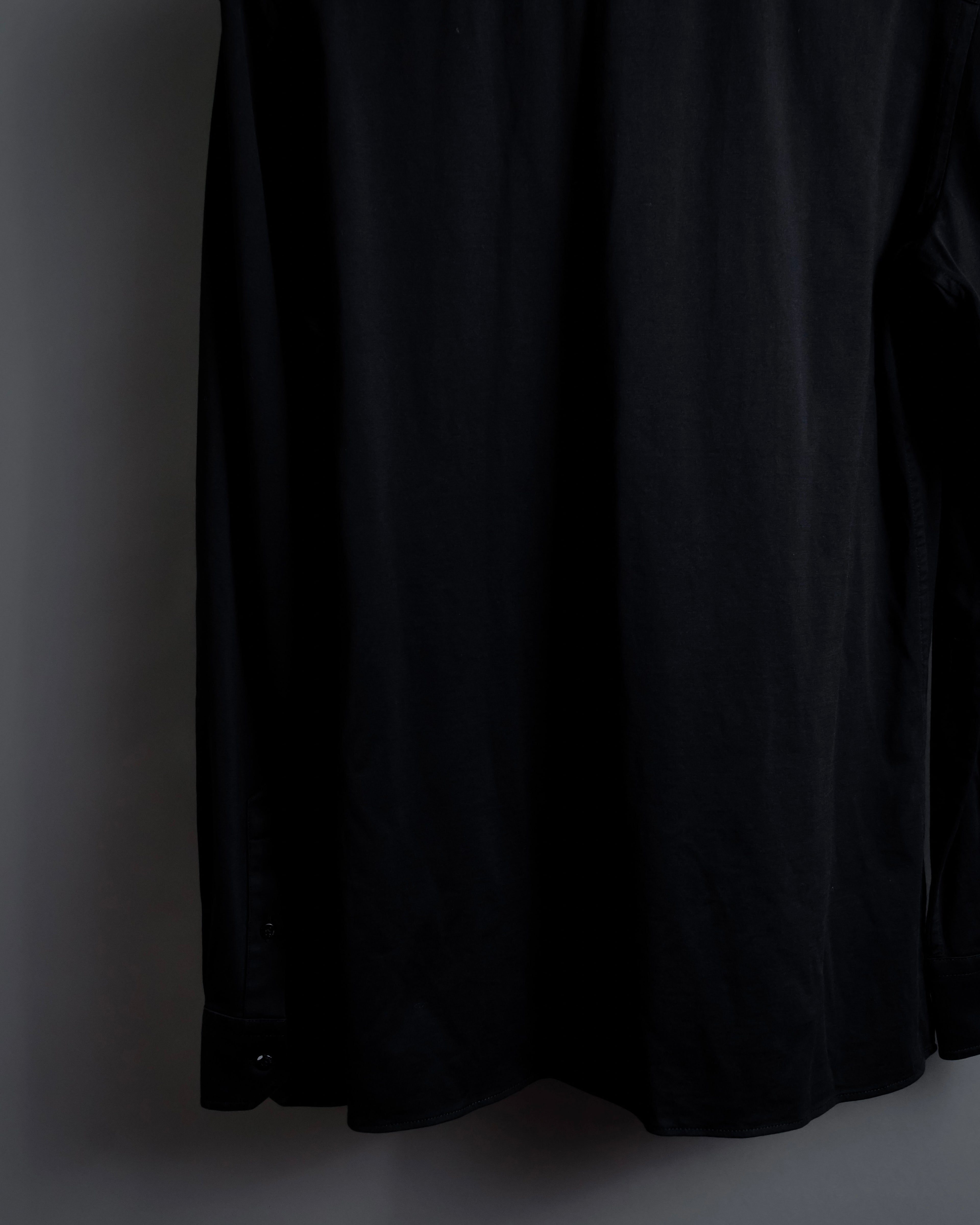 "FENDI" Pick stitch design fly front shirt