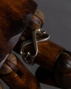 "Tiffany&Co" Double loving heart design silver ring