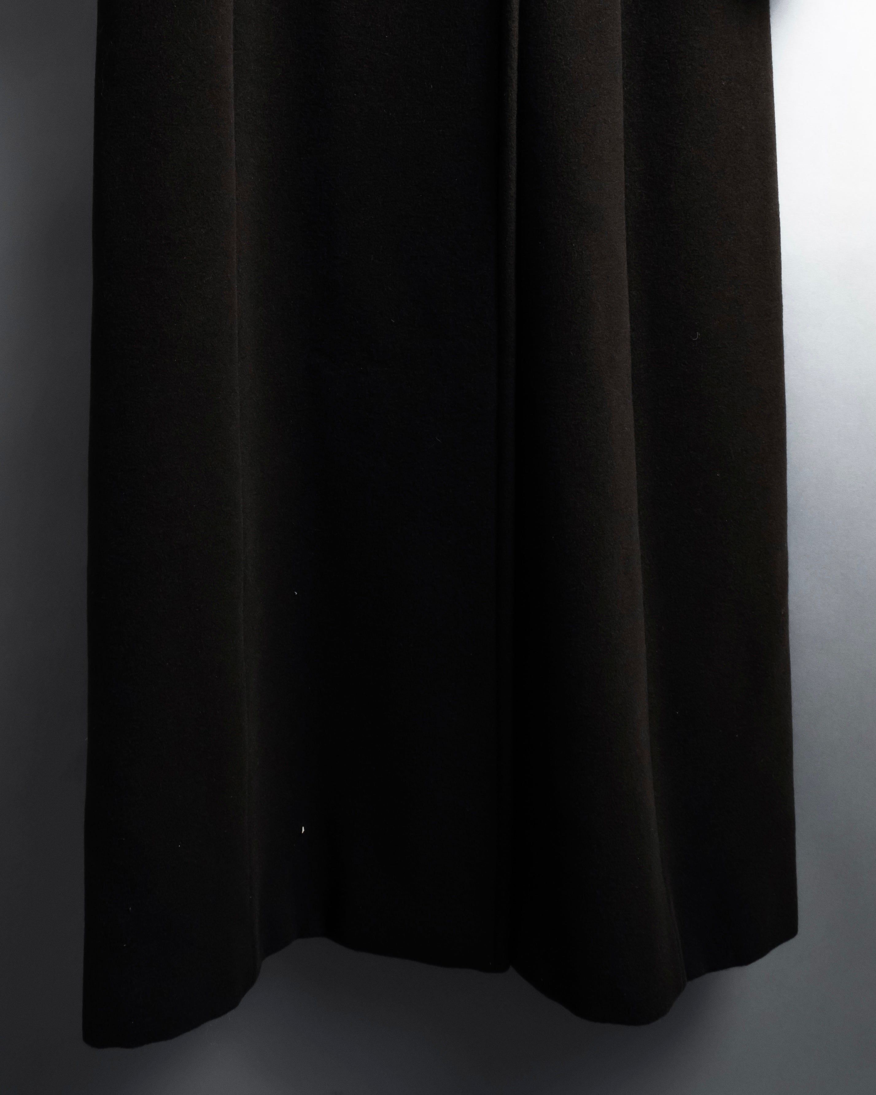 "MAX&Co." 90's Classic maxi-length angora mix long coat