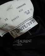 "YVES SAINT LAURENT" Classical tailoring shadow stripe pattern set up