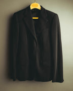"GUCCI" 90's Sharp black tailored blazer