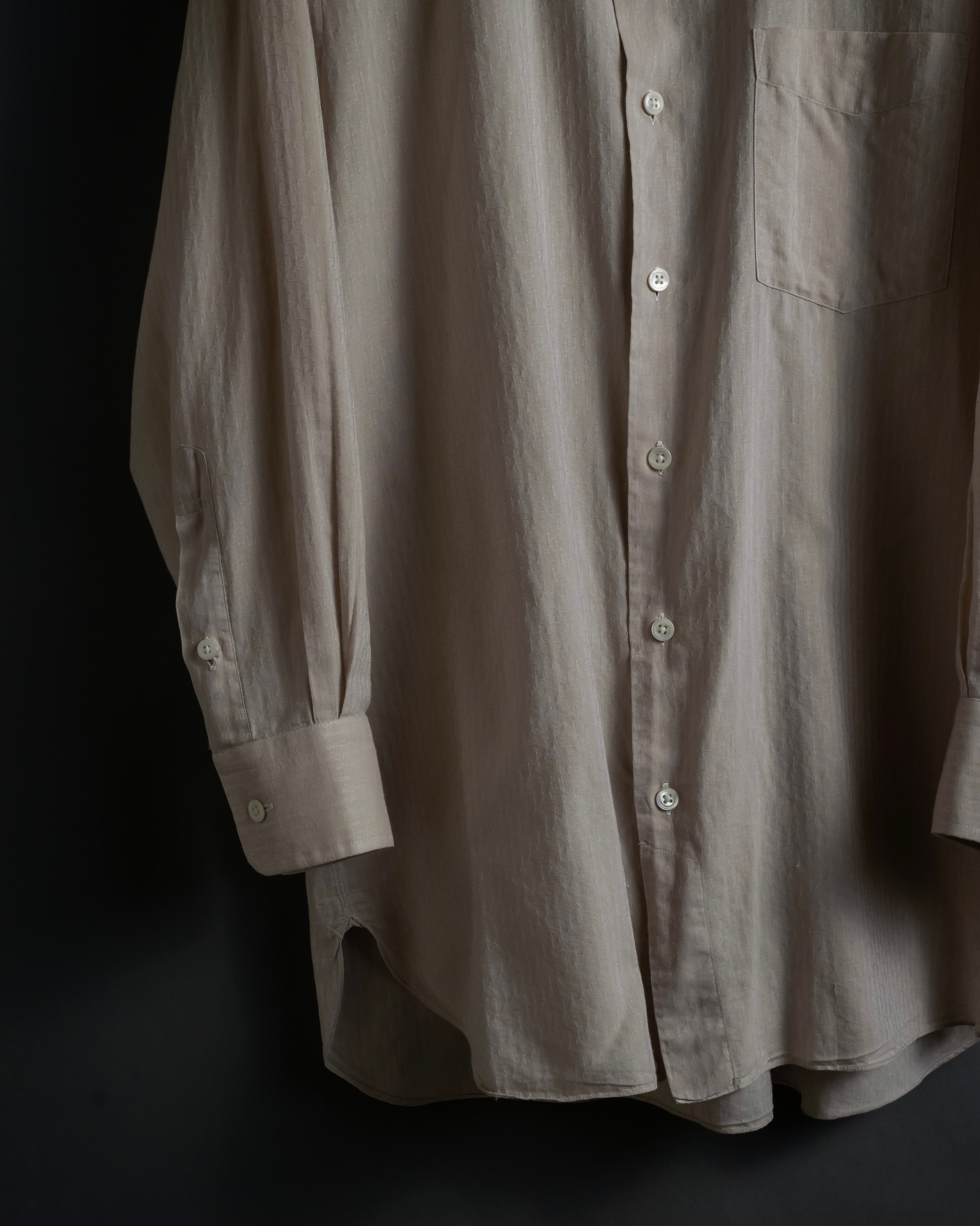 "CHRISTIAN DIOR MONSIEUR" 80's Marc Bohan design woven shirt