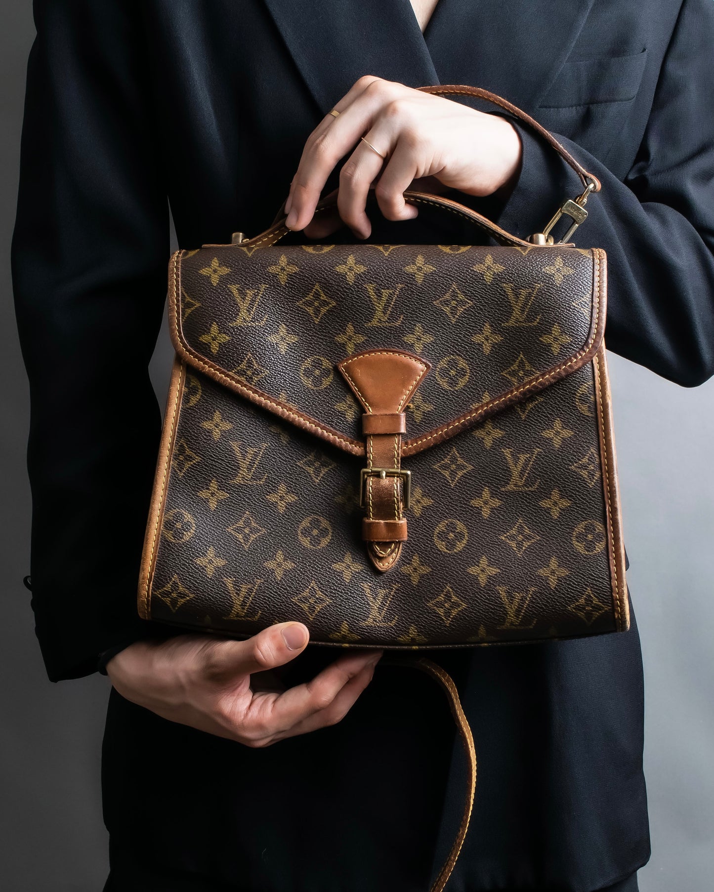 "LOUIS VUITTON" Monogram pattern belair 2way bag