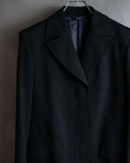 "GUCCI" 90's Beautiful draping fly-front tailored jacket