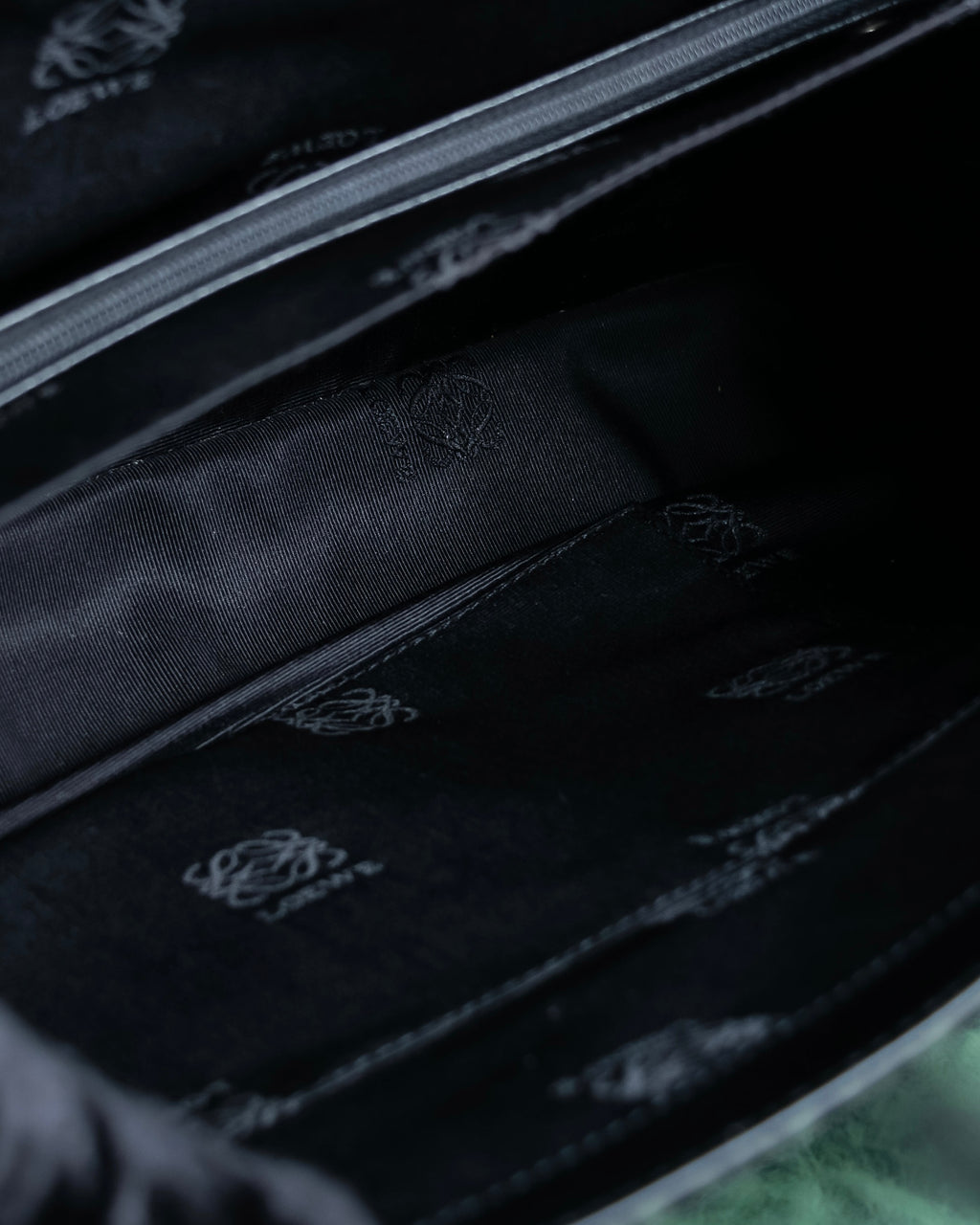 "LOEWE" Anagram pattern combination leather shoulder bag