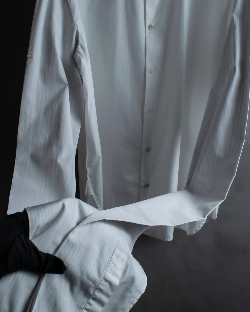 "MAISON MARGIELA" 17AW super long sleeve gimmick cotton shirt