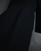 –SPECIALS– "LOEWE" 2017-2018 Minimal a-line calfskin piping coat