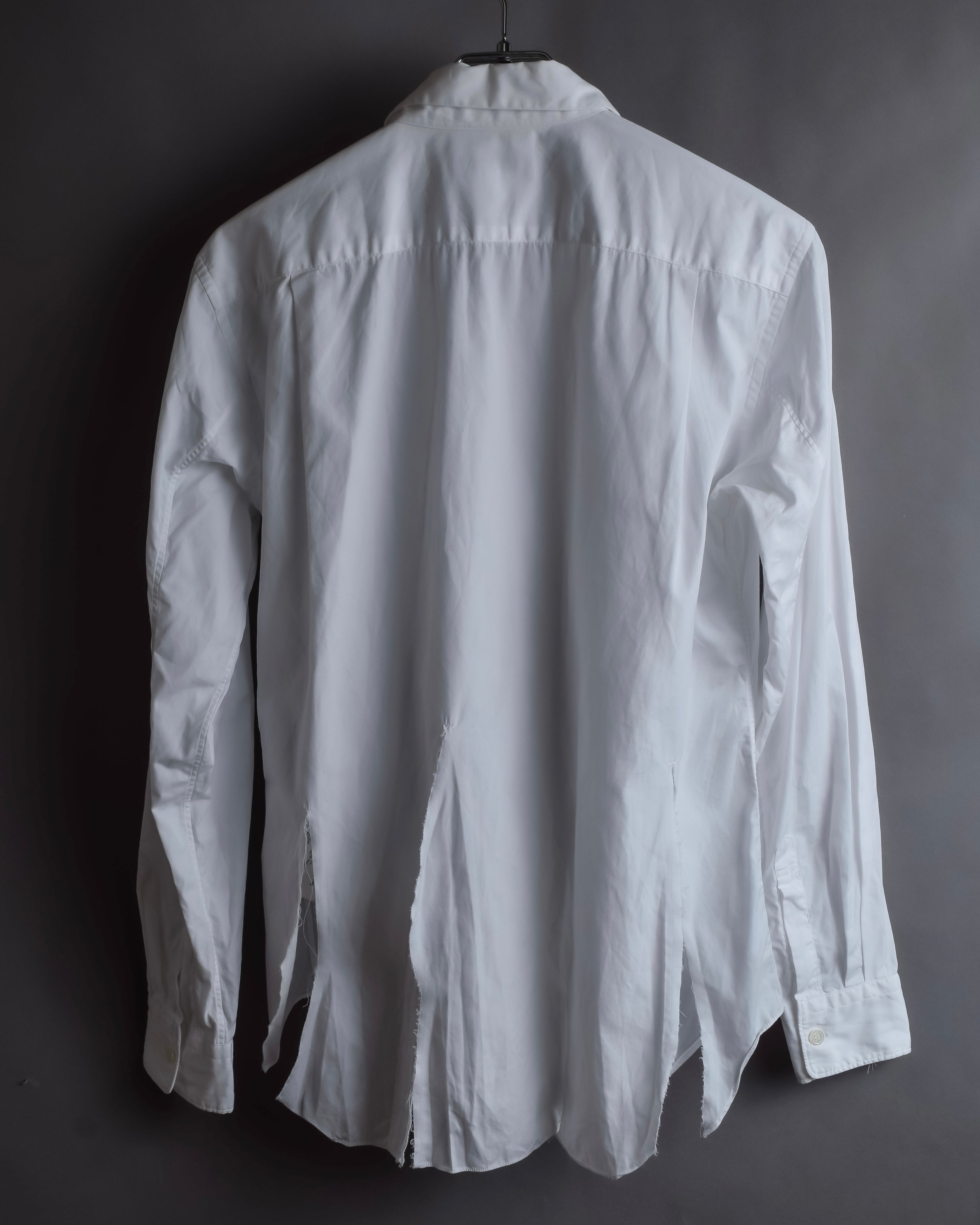 "COMME des GARCONS HOMME PLUS" 15SS Ripped cutting design cotton shirt