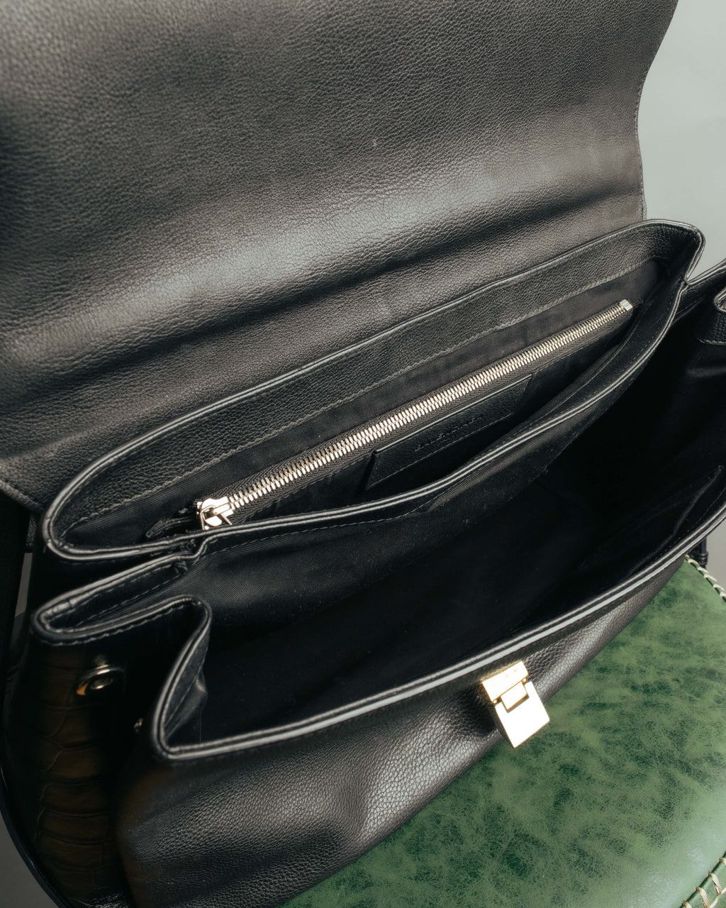 -SPECIAL- “BALENCIAGA” 2013-17 Le dix mixed leather shoulder bag