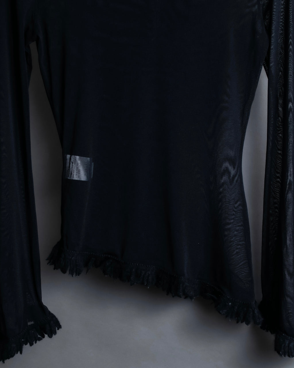 “Jean Paul Gautier” Fringe detailed  asymmetry shear top