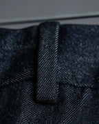 "PRADA" Wool cotton mix navy blue slacks