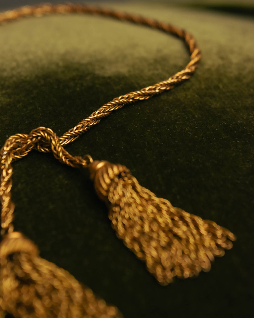 -SPECIAL- “Christian Dior“ 70’s-80’s Tassel rope chain necklace