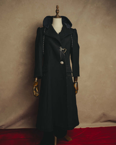 "BALENCIAGA" 2022 Distressed hooded long coat