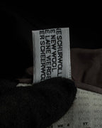 "HUGO BOSS" Fine-gauge wool khaki gray set up