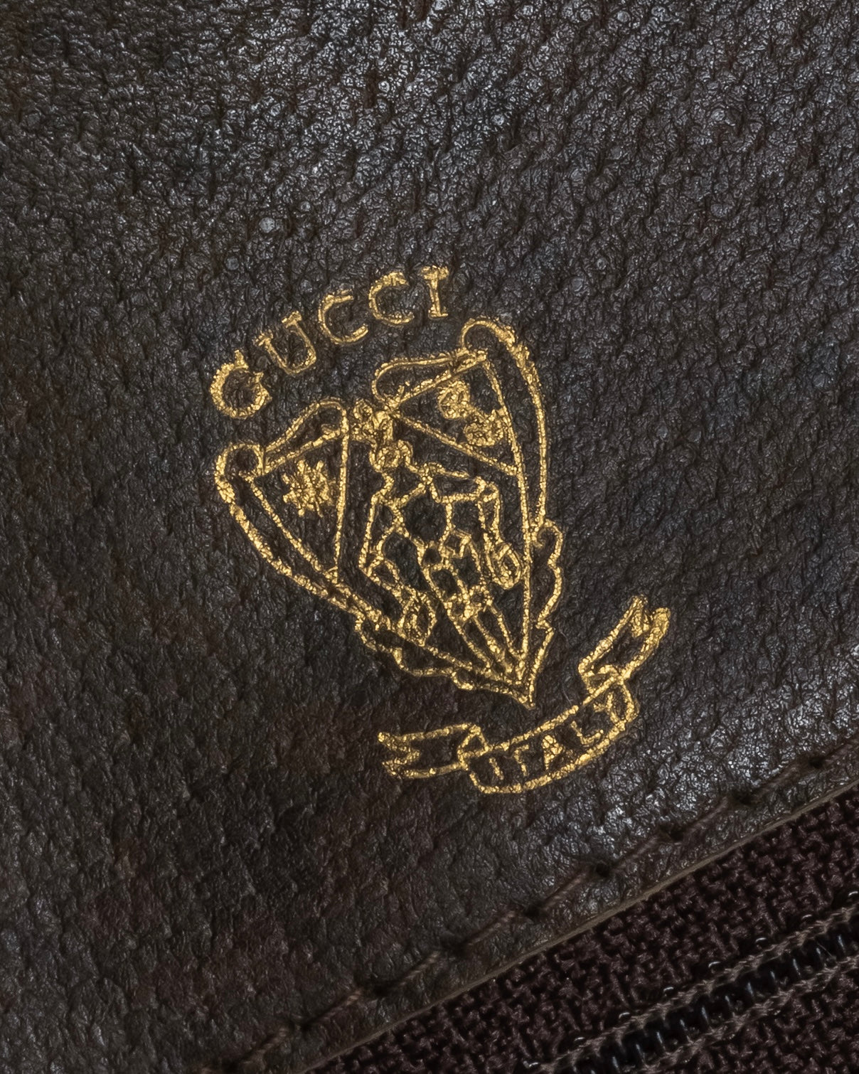 "GUCCI" 1970-80's Clasp design GG logo pattern shoulder bag