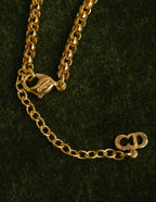 "Christian Dior" 80's-90's Romantic heart charm necklace