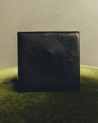 "Hermès" Black grained leather coin case